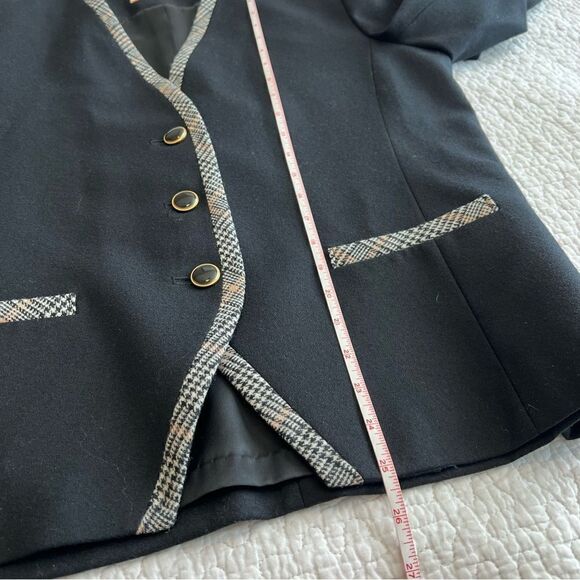 ✨ Pendleton Women’s Black 100% Wool Blazer 10 - Picture 9 of 9